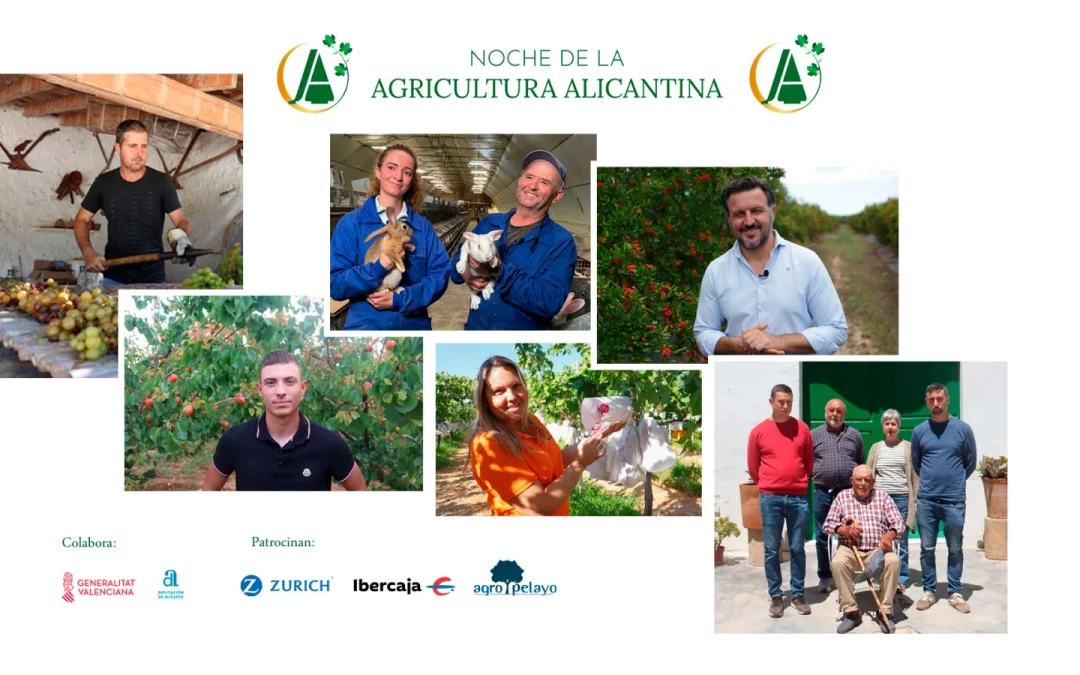 ASAJA Alicante reconocerá seis iniciativas agrarias destacadas durante la XVI edición de sus Premios en la Noche de la Agricultura Alicantina