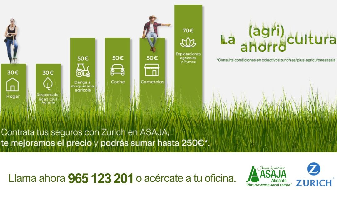 Oferta Zurich para ASAJA ALICANTE